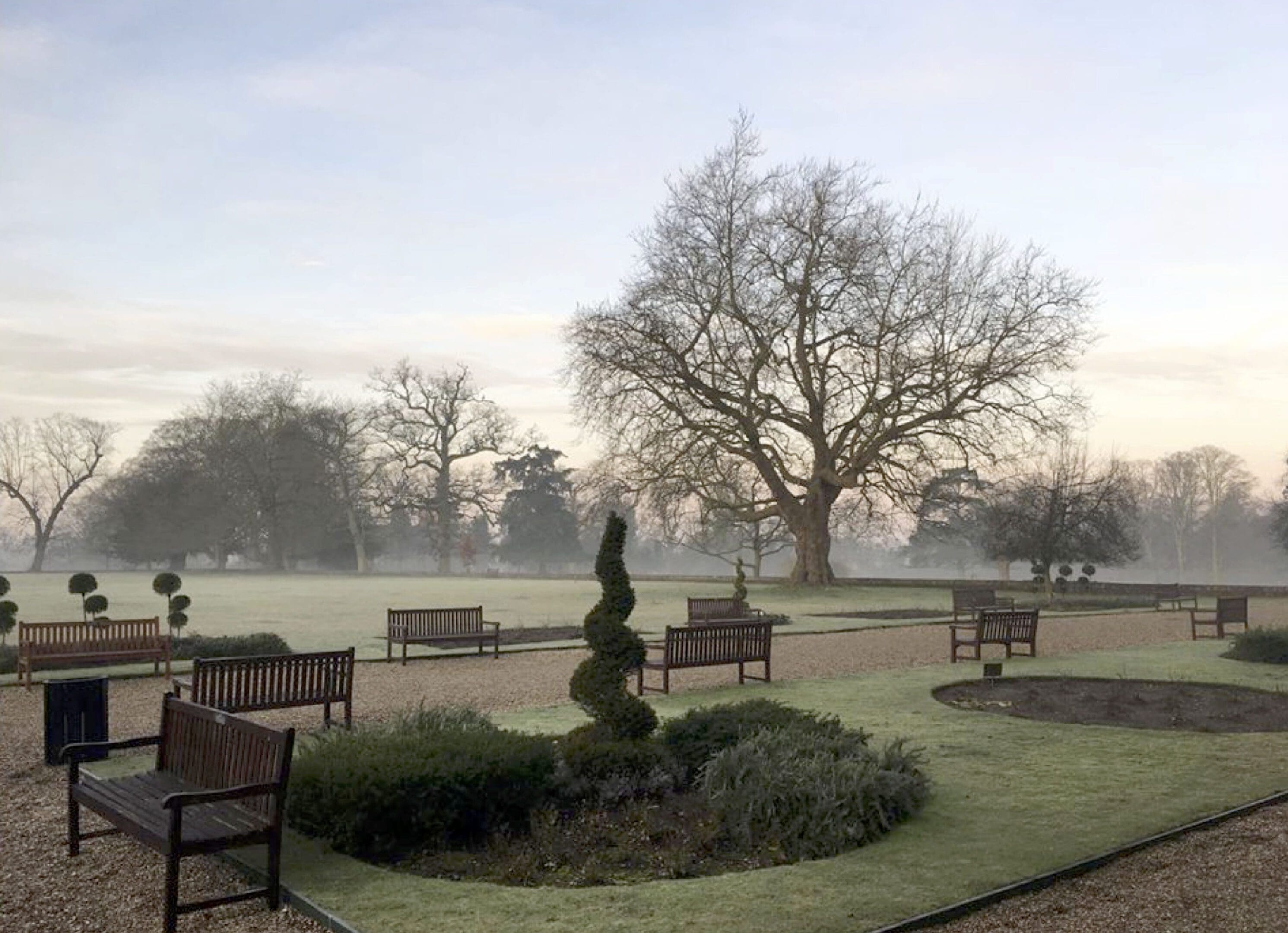The gardens of the Arthur Findlay College