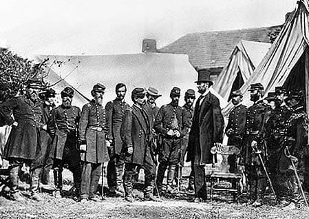 President Lincoln followed this advice and visited the troops at the front.