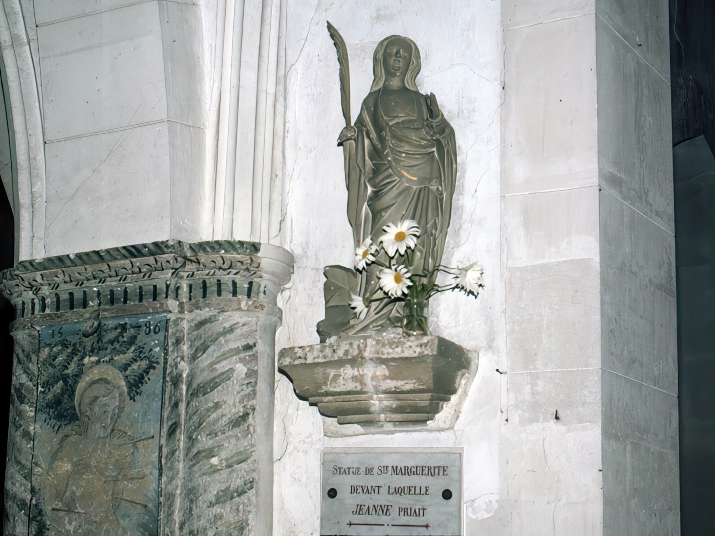 Saint Marguerite, one of the Saints who spoke clairaudiently with Joan of Arc.