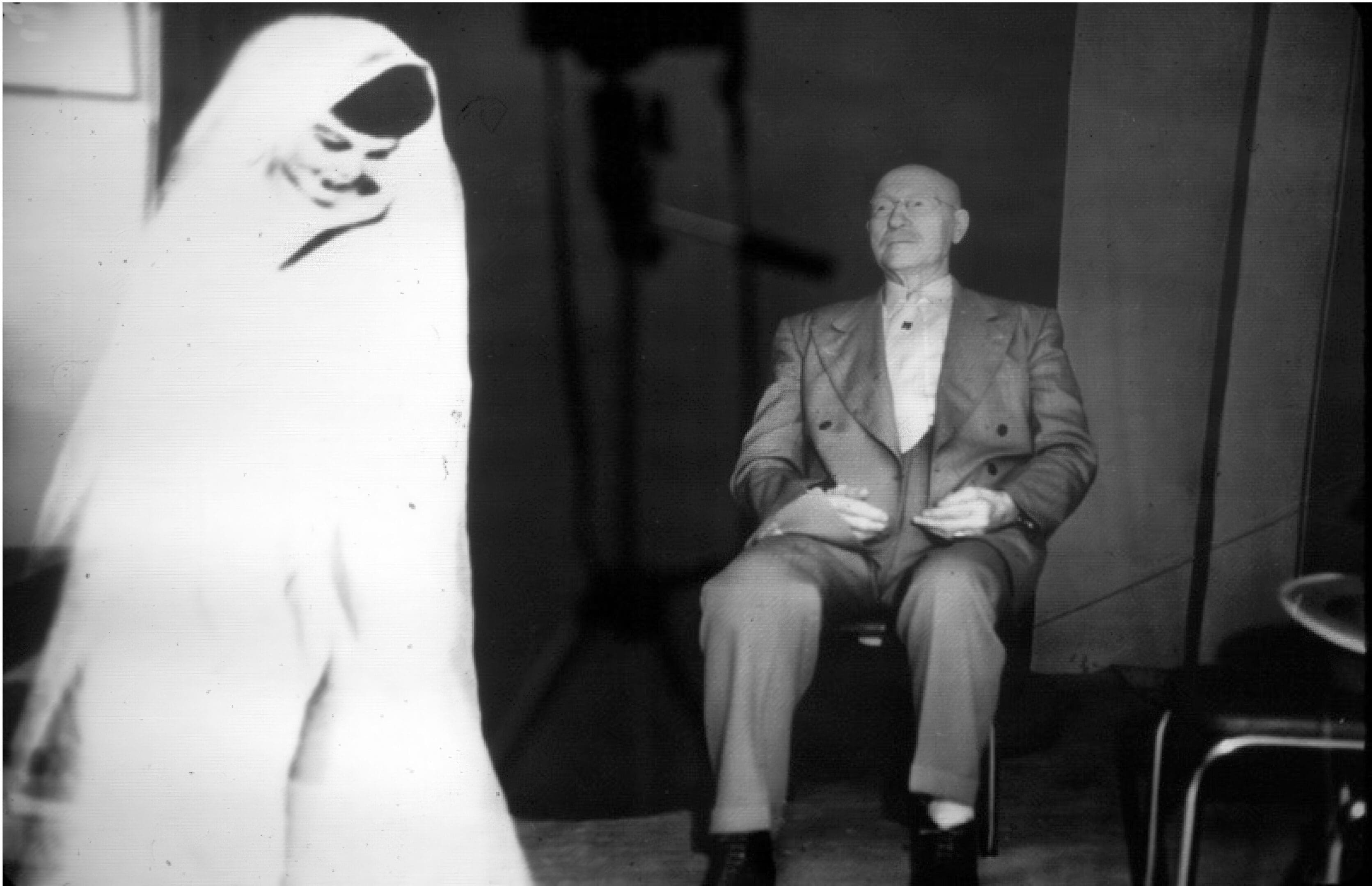 A materialized Spirit standing outside of the Cabinet.
The Hett Art Gallery and Museum
Camp Chesterfield, Chesterfield, Indiana
