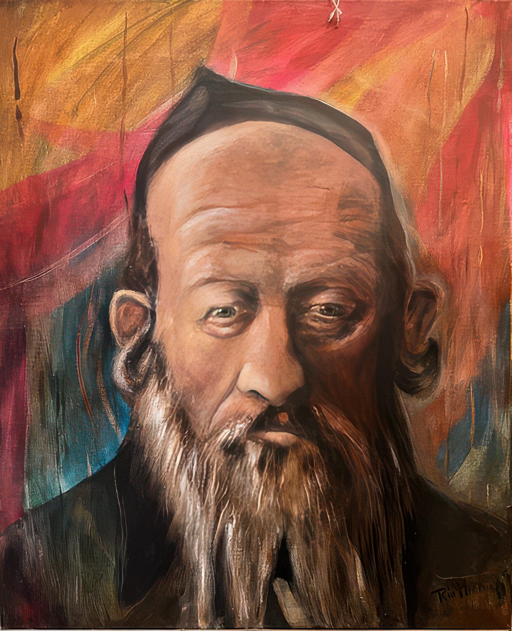 Ria's painting of Samuel Frost