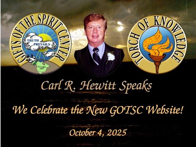 Event poster featuring Carl R. Hewitt.