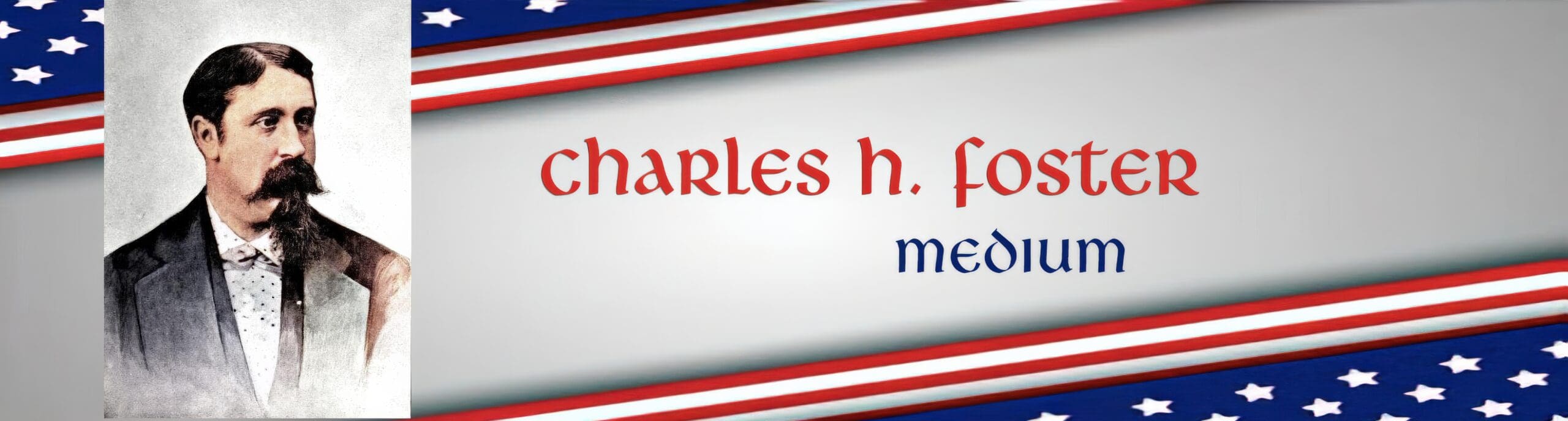 Portrait of Charles H. Foster with text.