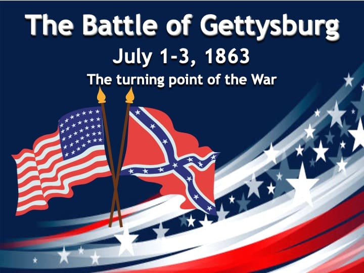 Battle of Gettysburg, July 1-3, 1863.