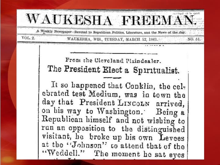 Waukesha Freeman newspaper article about Lincoln.
