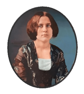 Portrait of a woman with brown hair.