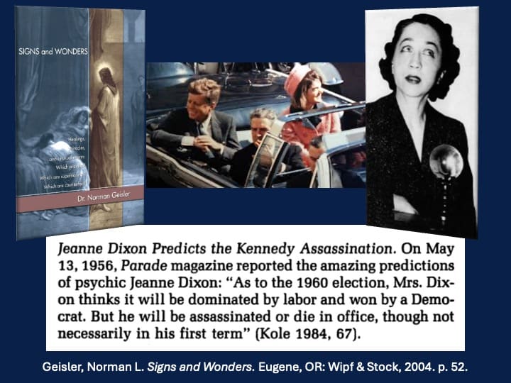 Jeanne Dixon predicts Kennedy assassination, 1956 article.